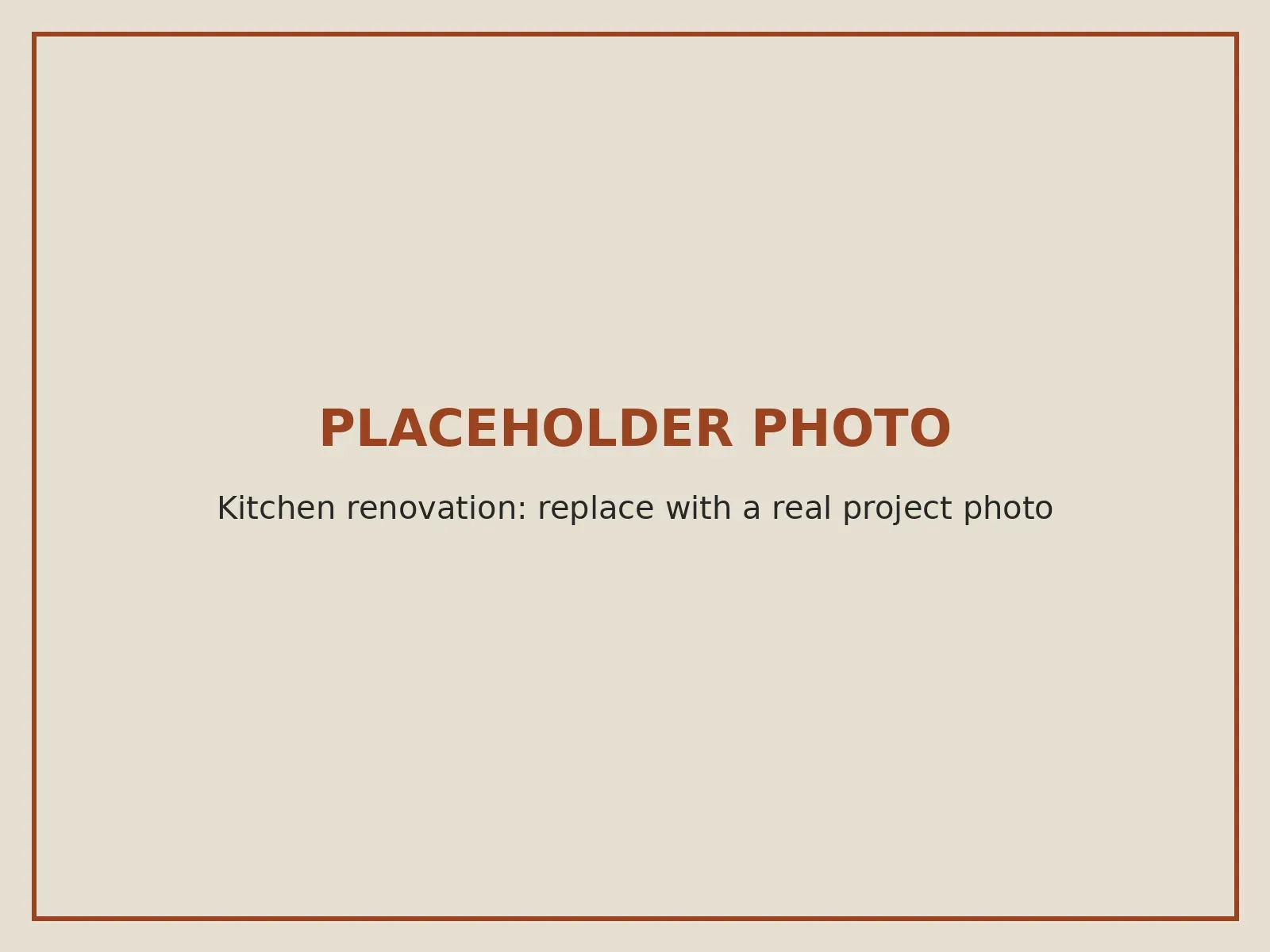 Placeholder image: kitchen renovation photo to come