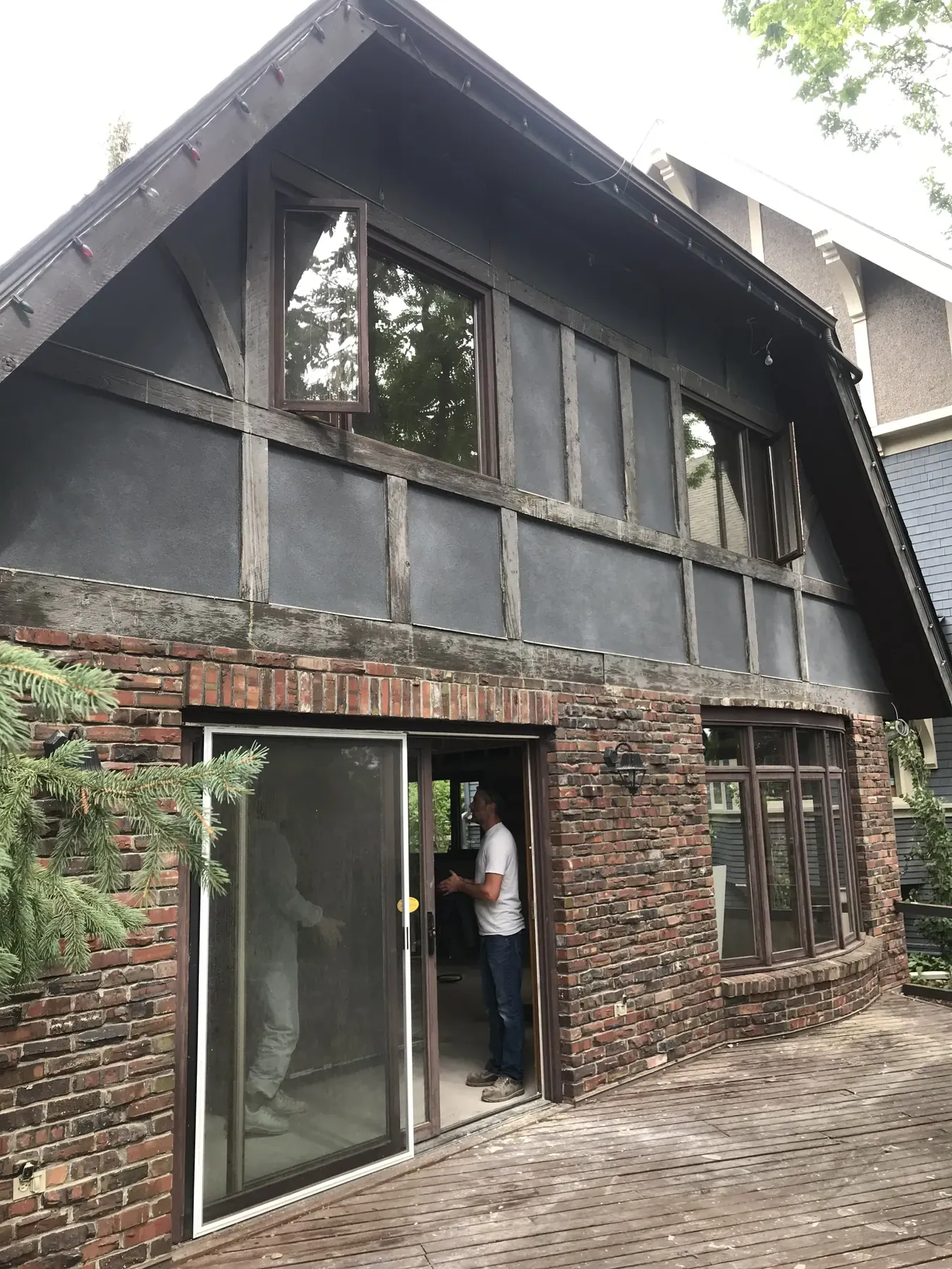 Tudor style home before the work